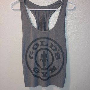 Grey racer back Golds Gym Tank Top